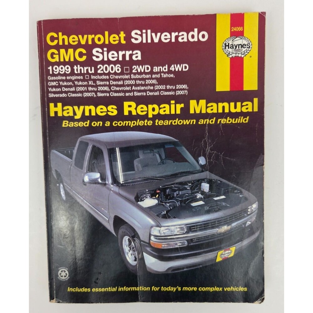 Haynes Repair Manual Chevrolet Silverado GMC Sierra 1999-2006 2WD & 4WD #24066